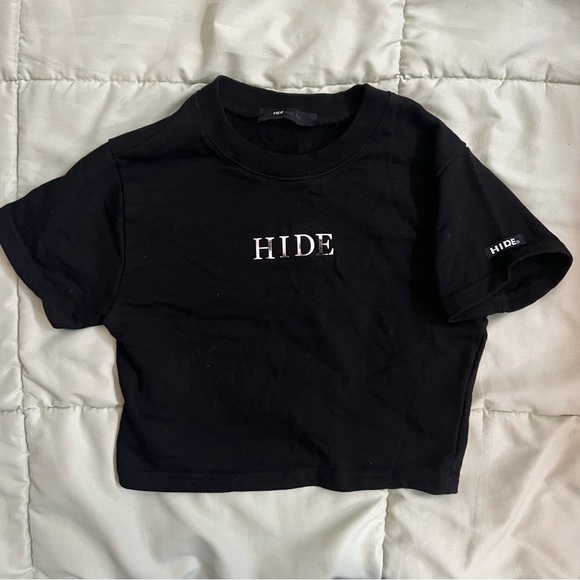 mixxmix black baby tee and garter skirt set size small - Picture 5 of 8